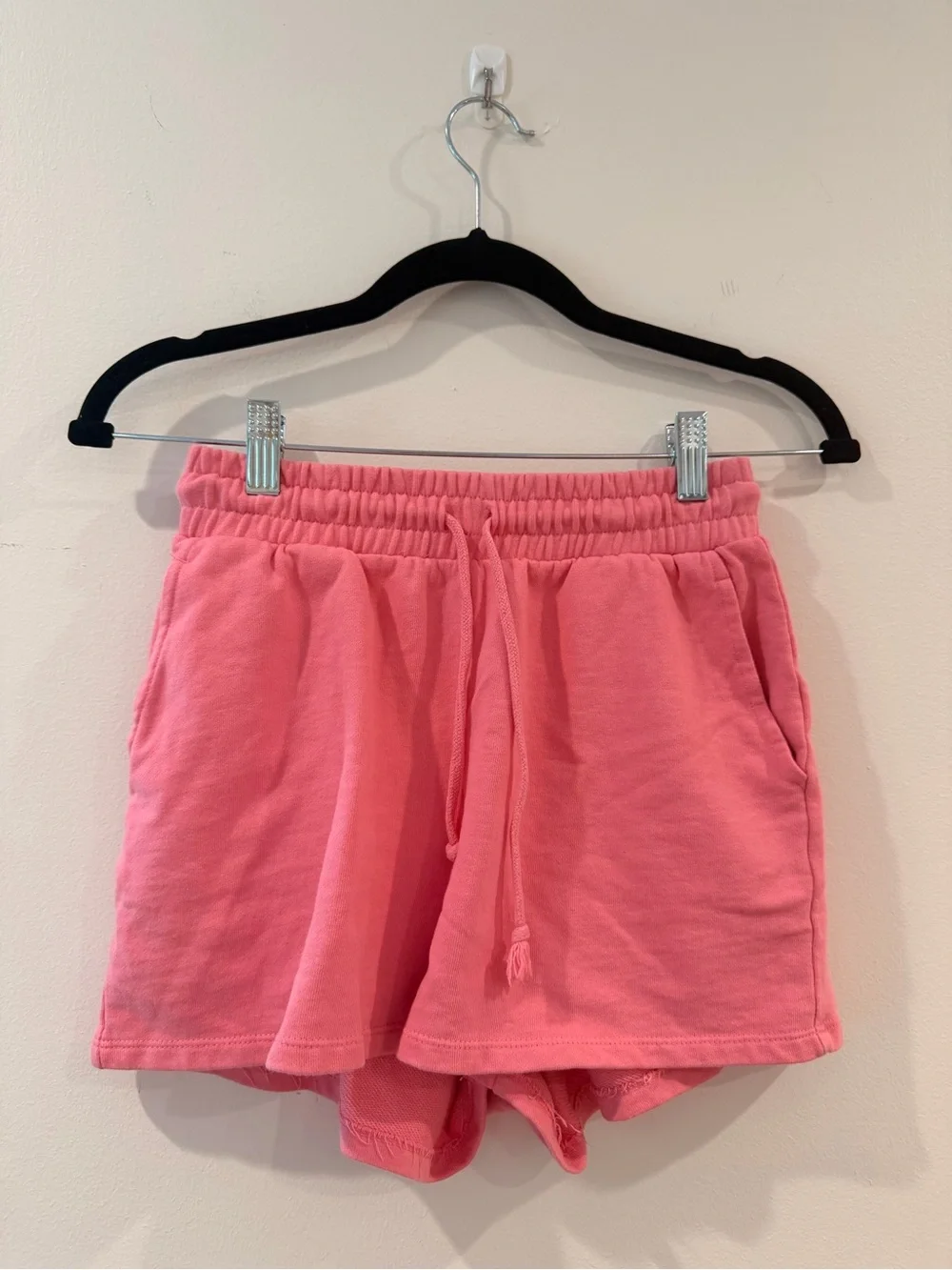 Zara Pink Pink Drawstring Athletic Shorts